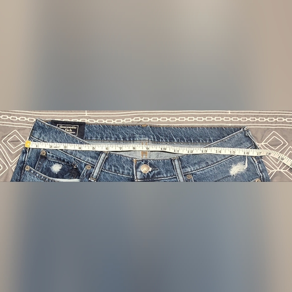Abercrombie Men's Langdon Skinny Distressed Jean Size 32x32 - Picture 6 of 8
